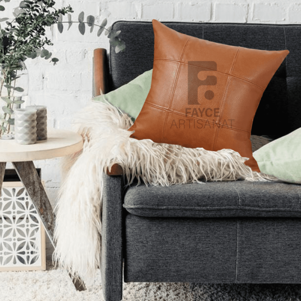 Elegant Leather Pillow