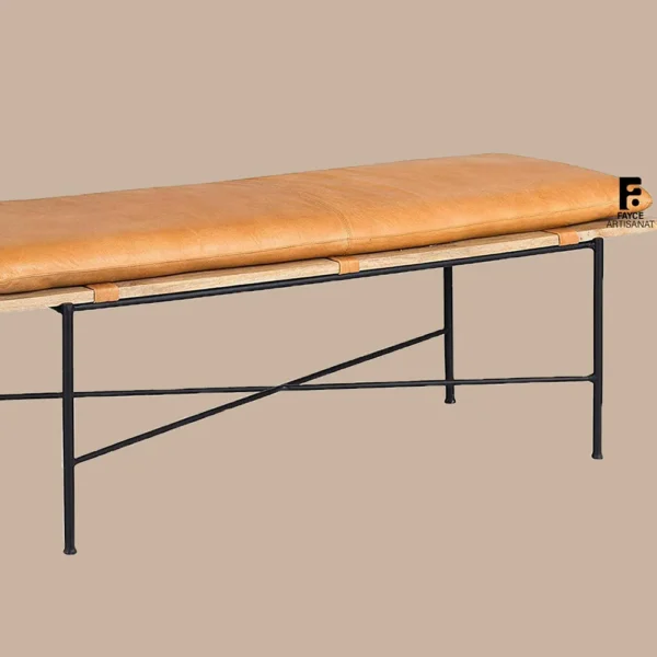 Bedroom leather bench seat