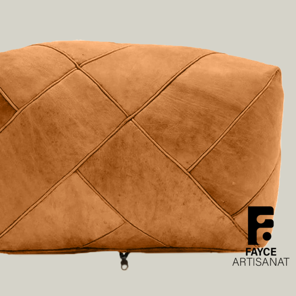 moroccan leather pouf