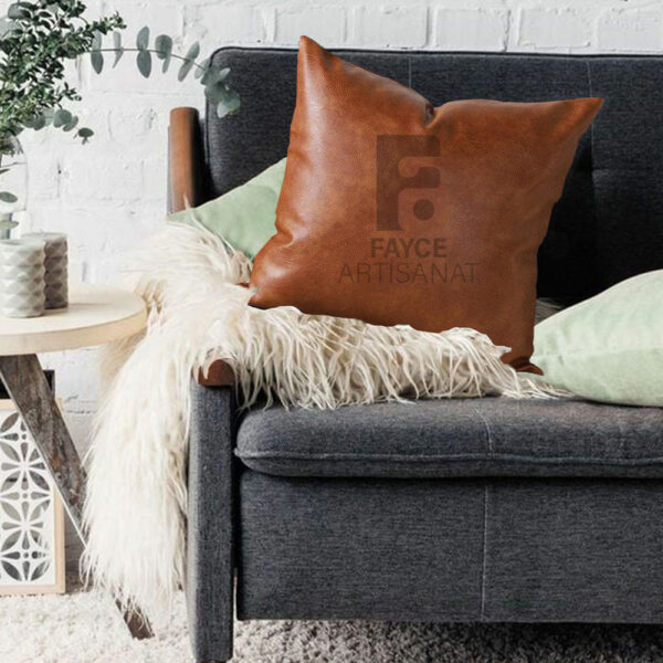 Ottoman Handmade Leather Pillow