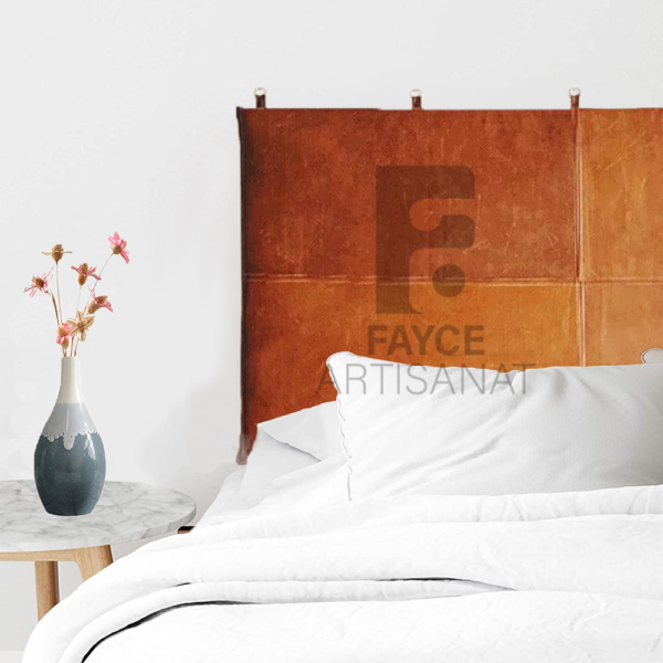Woven Leather Headboard For Beds