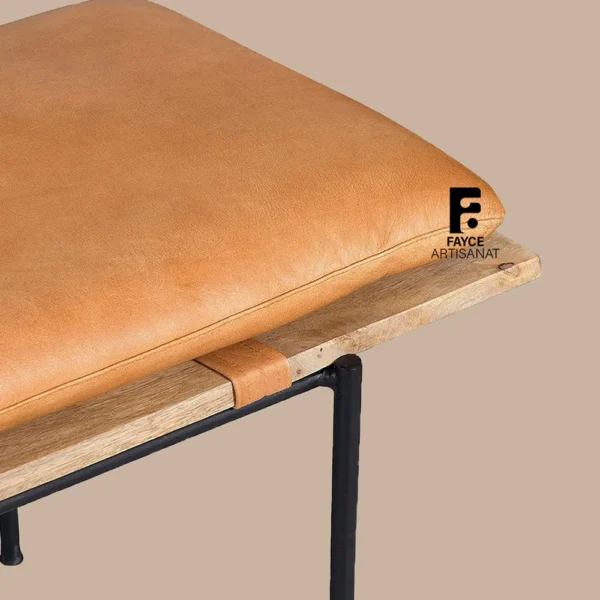 Bedroom leather bench seat