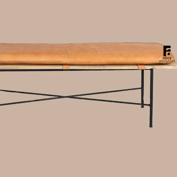 Bedroom leather bench seat