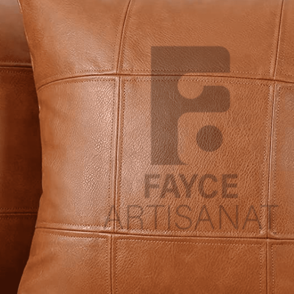 Elegant Leather Pillow