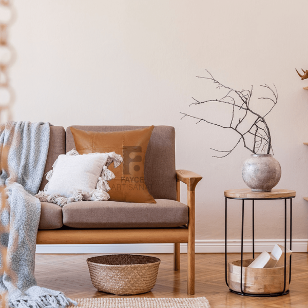 Elegant Leather Pillow