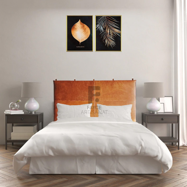 Woven Leather Headboard For Beds