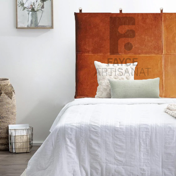 Woven Leather Headboard For Beds
