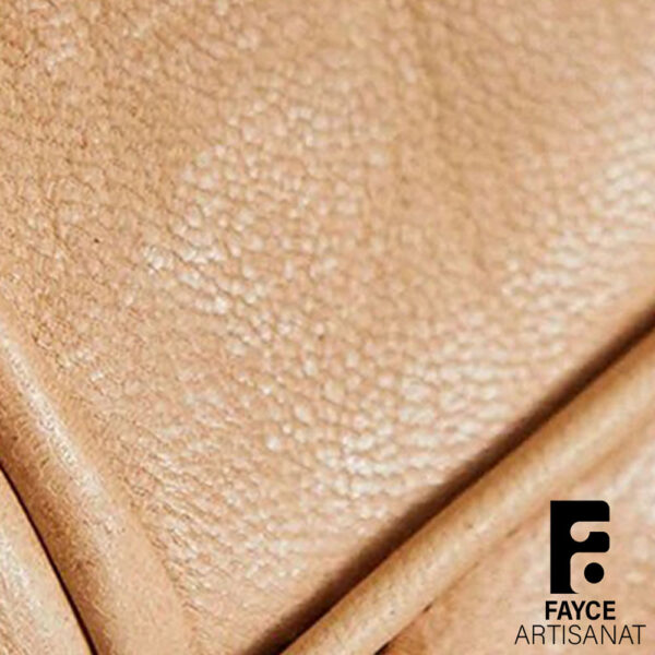 Handcrafted Moroccan Square Leather Pouf