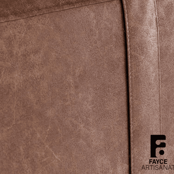 Handmade Leather HeadBoard with Snap Straps