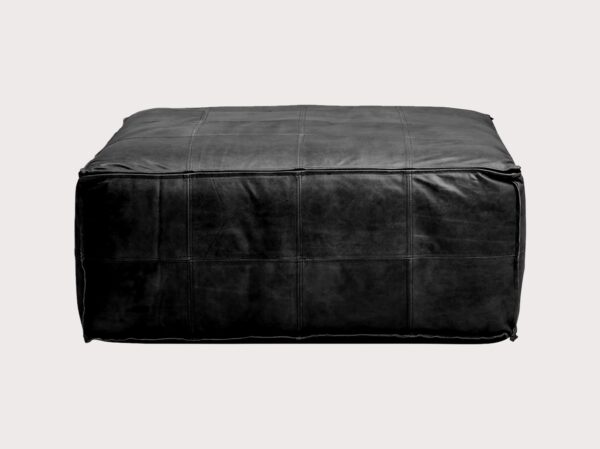 Flash Sale - 50% off Moroccan Leather Ottoman Pouf