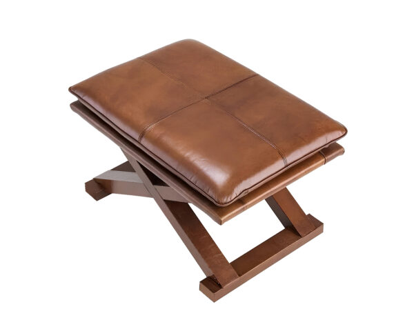 Modern leather ottoman Chair