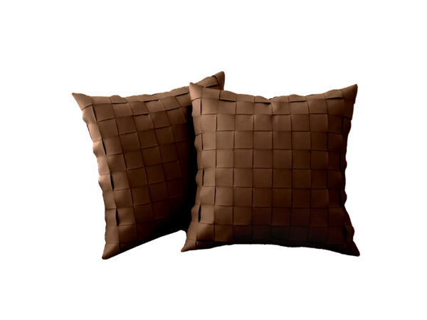 Brown Leather Pillow