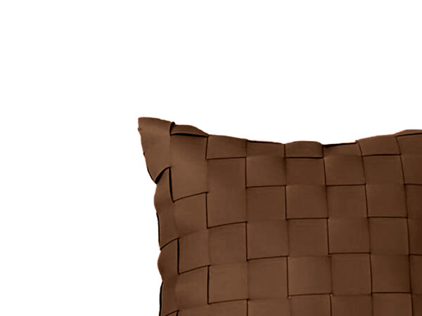 Brown Leather Pillow