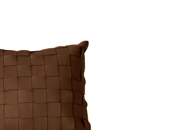 Brown Leather Pillow